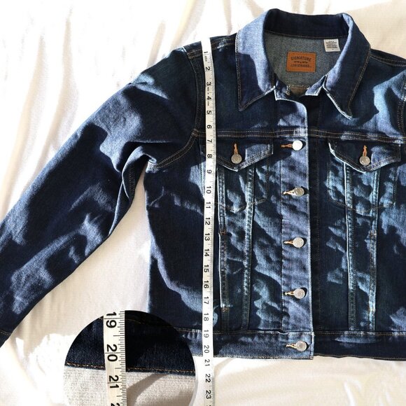 Blue Jean Jacket - Trucker Jacket - Levi Signature - Size M - Picture 6 of 11